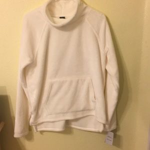 cozy , white , champion hoodie